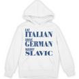 Eat Italian Drive German Marrylavic Quote Car ユーモア パーカー