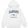 Harvard マサチューセッツ州 ヴィンテージ スポーツ デザイン ネイビー プリント パーカー
