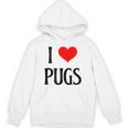 I Love Pugs I Heart Pugs Dog Lover Pet Puppy Dog Pug パーカー