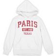 Paris Texas Tx ビンテージスポーツデザイン レッドデザイン パーカー