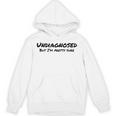 Undiagnosed But I'm Prettyure ブラックフォント パーカー