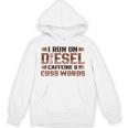 ディーゼルカフェインで走るトラック運転手 長袖tシャツ パーカー