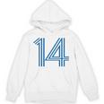 ナンバー14 シャツ レトロユニフォーム ヨーロッパスタイル バックプリントジャージ パーカー