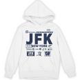 ヴィンテージ ニューヨーク Jfk 空港コード トラベルデイ レトロ Nyc 長袖tシャツ パーカー