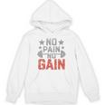 裏面にプリント No Pain No Gainign No Pain No Gain Meme パーカー