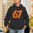 67 Fireixeven Meme Flames スラング 数字 面白い キッズ ティーン 長袖tシャツ パーカー