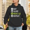 Eatleep ReactJs Repeat Javascriptプログラマー用 パーカー