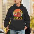 Jesus Has Your Back Jiu Jitsu レトロ クリスチャン メンズ レディース キッズ パーカー