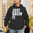 Just Brew It おもしろコーヒーシャツ パーカー