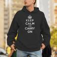 Keep Calm And Carry On ヴィンテージポスタープリント レトロ パーカー
