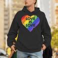 Lgbt Love Is Lovetシャツレトロハートゲイレズビアンプライド月間 パーカー