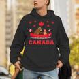 I Love Canada Cool Canada Bear & Chipmunk Cartoon Graphic パーカー