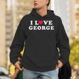 I Love George マッチング ガールフレンド&ボーイフレンド ジョージネーム パーカー