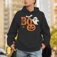 Scary Bold Boo Halloween Ghost Pumpkin Bat Spider Unisex Hoodie