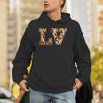 かわいい 文字 Lv イニシャル 名前 ヒョウ チーター動物 長袖tシャツ パーカー
