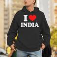インド I Heart India I Love India パーカー