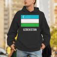 ウズベキスタン ウズベキスタン国旗 長袖tシャツ パーカー