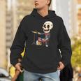 ドラミング スケルトン ドラム プレーヤー ドラマー パーカッション ドラム 長袖tシャツ パーカー