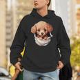 ポケットから覗く トイプードル 可愛い 犬 かわいい 子犬 犬好き 犬の飼い主 愛犬家 メンズ レディース キッズ パーカー