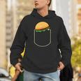 面白いハンバーガー ポケット入り ギフト チーズバーガー ポケット パーカー
