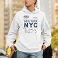 Nyc New York ヴィンテージ 航空会社タグ エアライナー フライングトラベル 長袖tシャツ パーカー