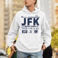 ヴィンテージ ニューヨーク Jfk 空港コード トラベルデイ レトロ Nyc 長袖tシャツ パーカー