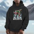 Believe Alien And Bigfoot Christmas Tank Top Unisex Hoodie