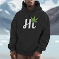 Hi Hello マリファナの葉 ハッピーファニー大麻 ウィード パイナップル パーカー
