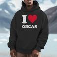 I Love Orcas パーカー