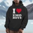 Red Heart I Love Emo Boys パーカー