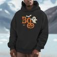Scary Bold Boo Halloween Ghost Pumpkin Bat Spider Unisex Hoodie