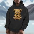 Teddy Bear Angry Teddy Bear Lover Graphic Humor Hoodie