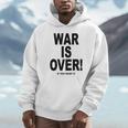 Exclusive War Is Over ご希望の場合限定ブラックプリント 長袖tシャツ パーカー