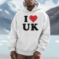 I Heart Uk Initials I Love UK First And Last Name U K 長袖tシャツ パーカー