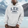 Lee Massachusetts Ma ビンテージスポーツデザイン ネイビー 長袖tシャツ パーカー