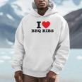 I Love Bbq リブ パーカー