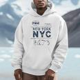 Nyc New York ヴィンテージ 航空会社タグ エアライナー フライングトラベル 長袖tシャツ パーカー