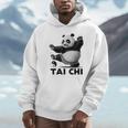 おもしろパンダ 動物 太極拳 格闘技 陰陽バランス パーカー