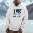 ヴィンテージ ニューヨーク Jfk 空港コード トラベルデイ レトロ Nyc 長袖tシャツ パーカー