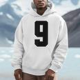 番号9 ナインスポーツジャージ 誕生日年齢 ラッキーナンバーブラック パーカー