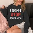 I Don'ttop For Cops ランニング用 パーカー