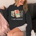 I Eat Cement 猫シャツ キッズ 面白い ダンク 猫 ミーム パーカー