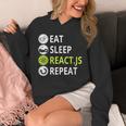 Eatleep ReactJs Repeat Javascriptプログラマー用 パーカー