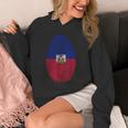 Haiti Flag Fingerprint Haitian For Haitians パーカー