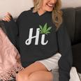 Hi Hello マリファナの葉 ハッピーファニー大麻 ウィード パイナップル パーカー