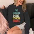 I'm Edison Doing Edison Things 楽しい 名前入り エジソン パーカー