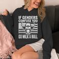If Genders Confuse You Go Milk A Bull Usa 国旗 アメリカ 長袖tシャツ パーカー