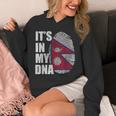 It's In My Dna ネパール ネパール国旗 指紋 パーカー
