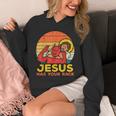 Jesus Has Your Back Jiu Jitsu レトロ クリスチャン メンズ レディース キッズ パーカー