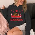 I Love Canada Cool Canada Bear & Chipmunk Cartoon Graphic パーカー
